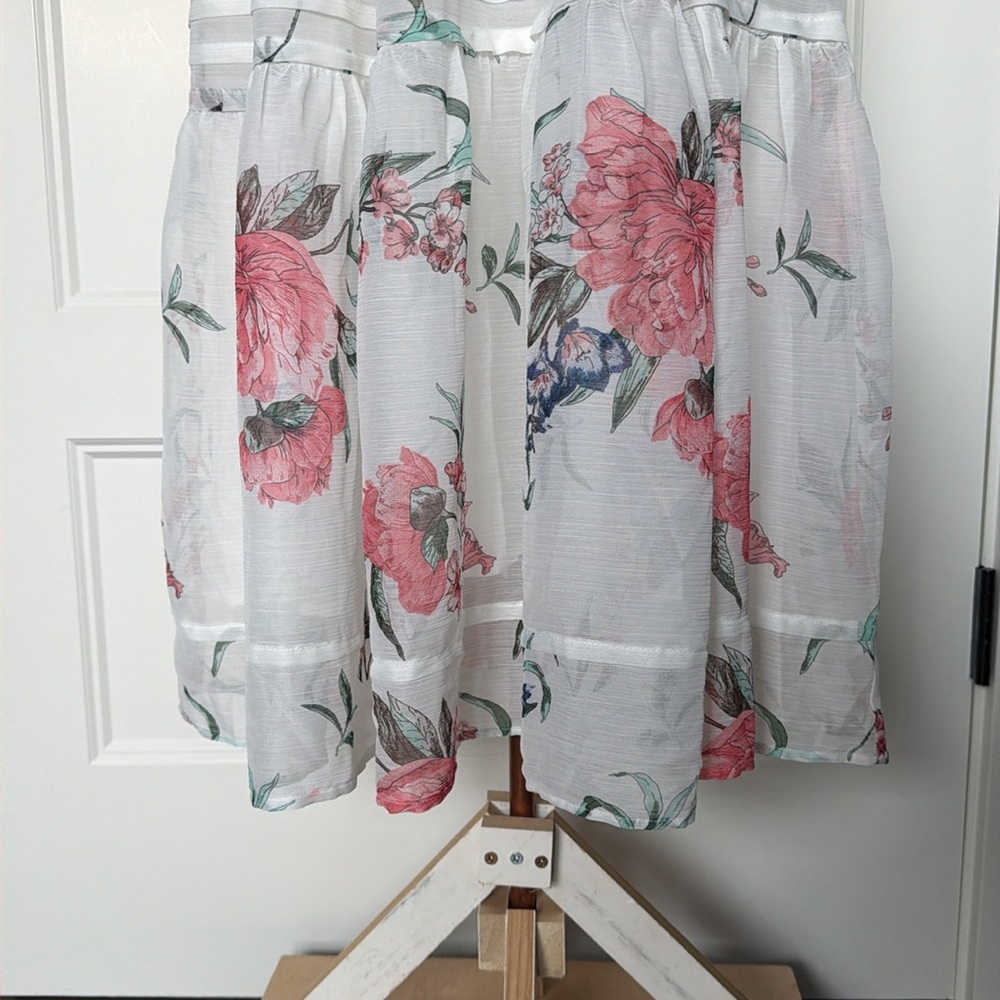 NWT Anthropologie Somerset Strapless Chiffon Maxi Dress in Sz Small - Picture 6 of 16